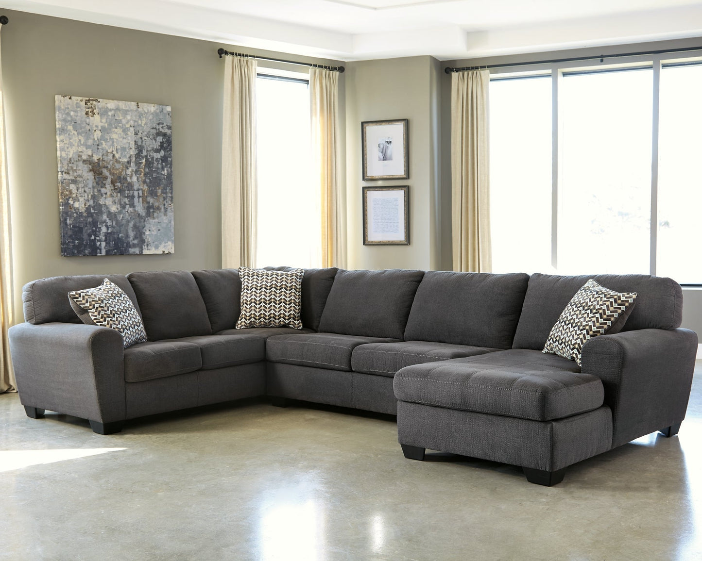 Ambee 3-Piece Sectional with Chaise at Towne & Country Furniture (AL) furniture, home furniture, home decor, sofa, bedding