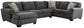 Ambee 3-Piece Sectional with Chaise at Towne & Country Furniture (AL) furniture, home furniture, home decor, sofa, bedding