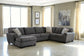 Ambee 3-Piece Sectional with Ottoman at Towne & Country Furniture (AL) furniture, home furniture, home decor, sofa, bedding