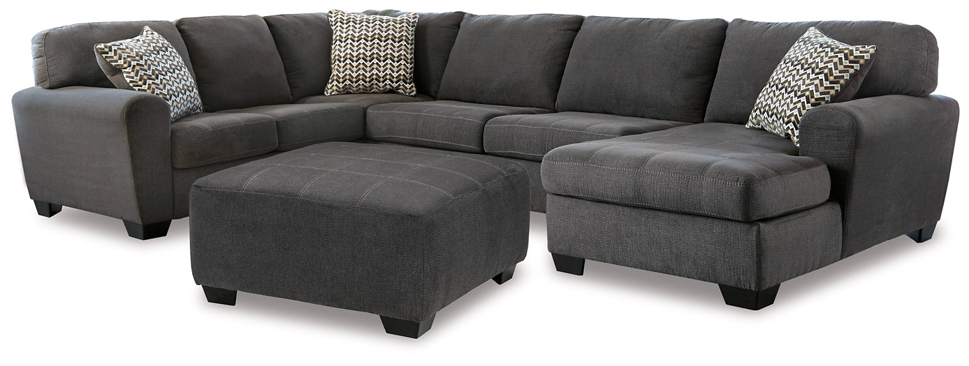 Ambee 3-Piece Sectional with Ottoman at Towne & Country Furniture (AL) furniture, home furniture, home decor, sofa, bedding