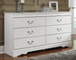Anarasia Six Drawer Dresser at Towne & Country Furniture (AL) furniture, home furniture, home decor, sofa, bedding