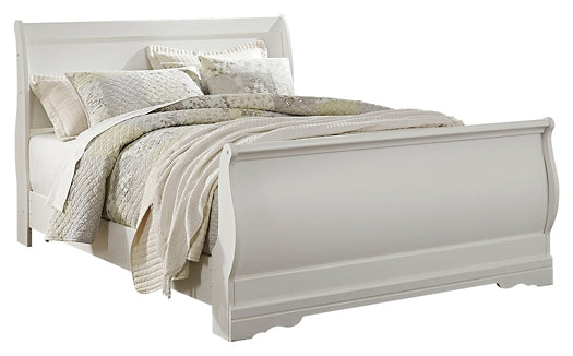 Anarasia  Sleigh Bed With Mirrored Dresser And Chest at Towne & Country Furniture (AL) furniture, home furniture, home decor, sofa, bedding