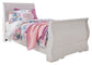 Anarasia Twin Sleigh Bed with Mirrored Dresser and 2 Nightstands at Towne & Country Furniture (AL) furniture, home furniture, home decor, sofa, bedding