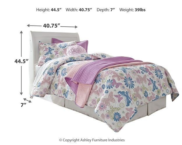 Anarasia Twin Sleigh Headboard with Mirrored Dresser, Chest and Nightstand at Towne & Country Furniture (AL) furniture, home furniture, home decor, sofa, bedding