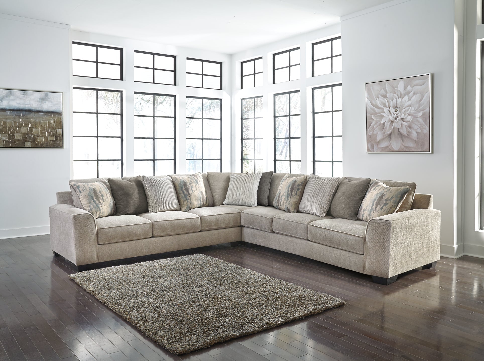 Ardsley 3-Piece Sectional with Ottoman at Towne & Country Furniture (AL) furniture, home furniture, home decor, sofa, bedding