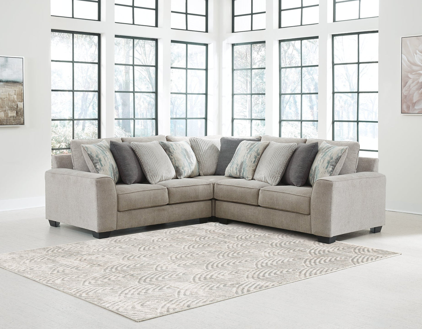 Ardsley 3-Piece Sectional with Ottoman at Towne & Country Furniture (AL) furniture, home furniture, home decor, sofa, bedding