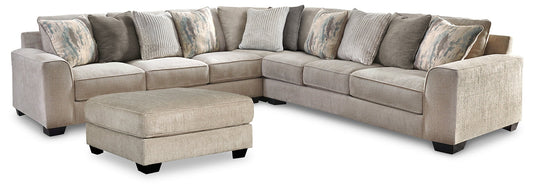 Ardsley 3-Piece Sectional with Ottoman at Towne & Country Furniture (AL) furniture, home furniture, home decor, sofa, bedding