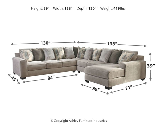 Ardsley 4-Piece Sectional with Ottoman at Towne & Country Furniture (AL) furniture, home furniture, home decor, sofa, bedding
