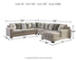 Ardsley 4-Piece Sectional with Ottoman at Towne & Country Furniture (AL) furniture, home furniture, home decor, sofa, bedding