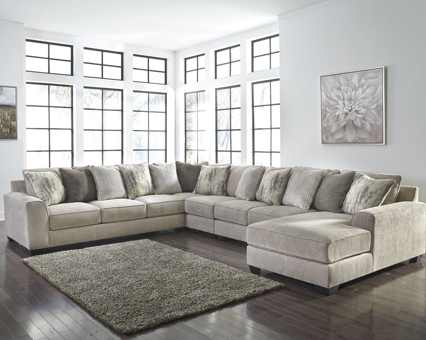 Ardsley 5-Piece Sectional with Ottoman at Towne & Country Furniture (AL) furniture, home furniture, home decor, sofa, bedding