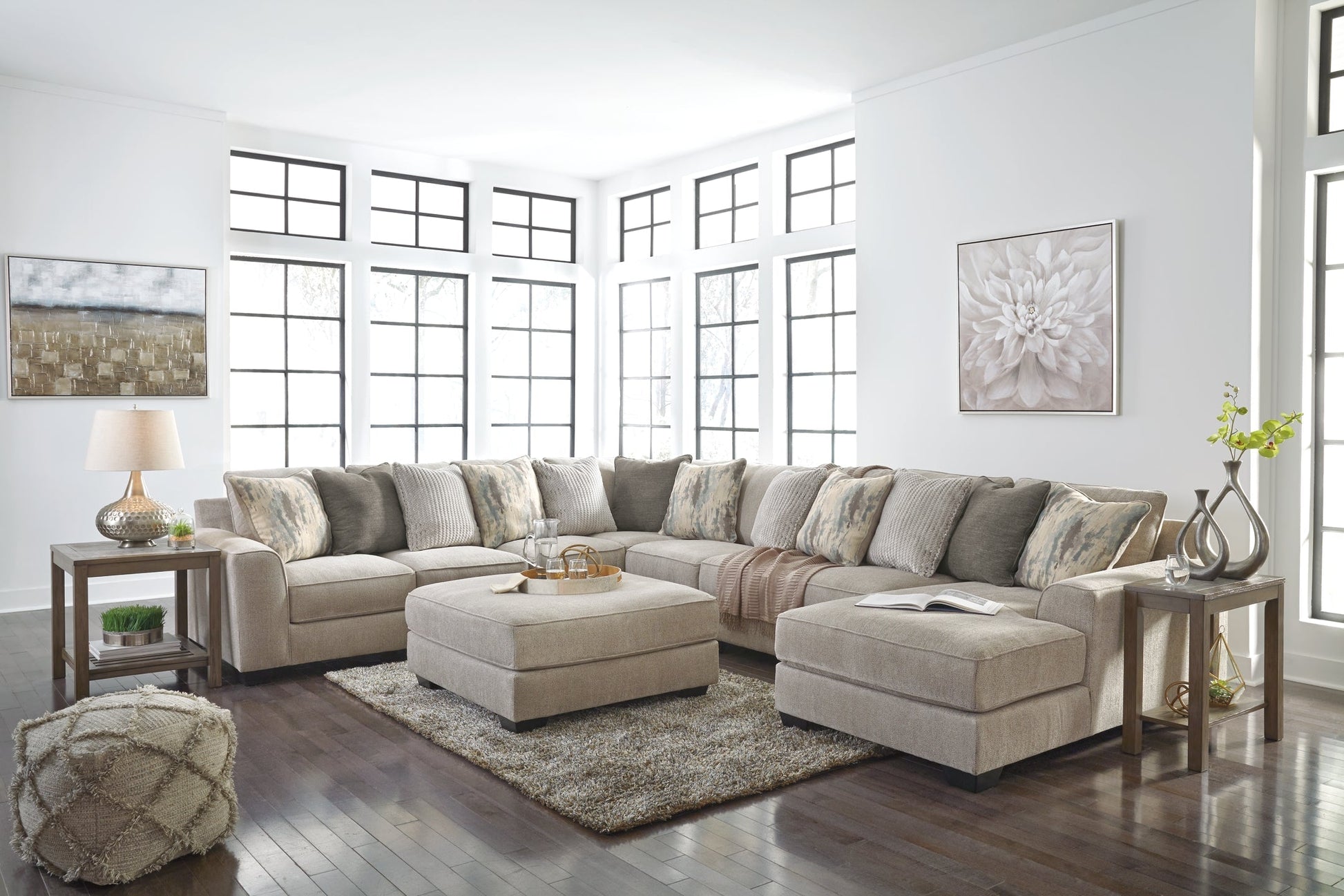 Ardsley 5-Piece Sectional with Ottoman at Towne & Country Furniture (AL) furniture, home furniture, home decor, sofa, bedding