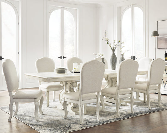 Arlendyne Dining Table and 8 Chairs at Towne & Country Furniture (AL) furniture, home furniture, home decor, sofa, bedding