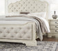 Arlendyne King Upholstered Bed with Mirrored Dresser and Chest at Towne & Country Furniture (AL) furniture, home furniture, home decor, sofa, bedding