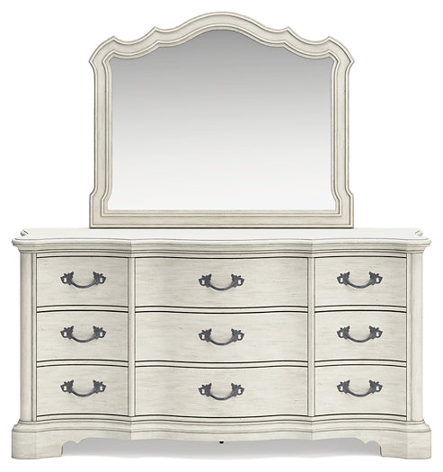 Arlendyne King Upholstered Bed with Mirrored Dresser and Chest at Towne & Country Furniture (AL) furniture, home furniture, home decor, sofa, bedding
