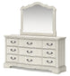 Arlendyne King Upholstered Bed with Mirrored Dresser and Chest at Towne & Country Furniture (AL) furniture, home furniture, home decor, sofa, bedding