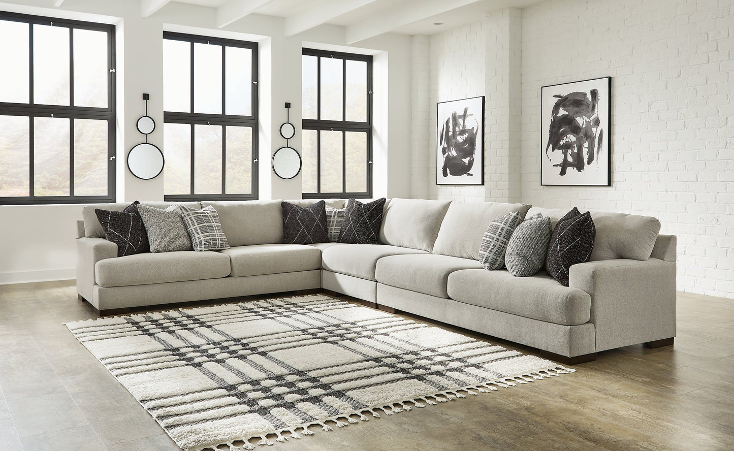 Artsie 4-Piece Sectional with Ottoman at Towne & Country Furniture (AL) furniture, home furniture, home decor, sofa, bedding