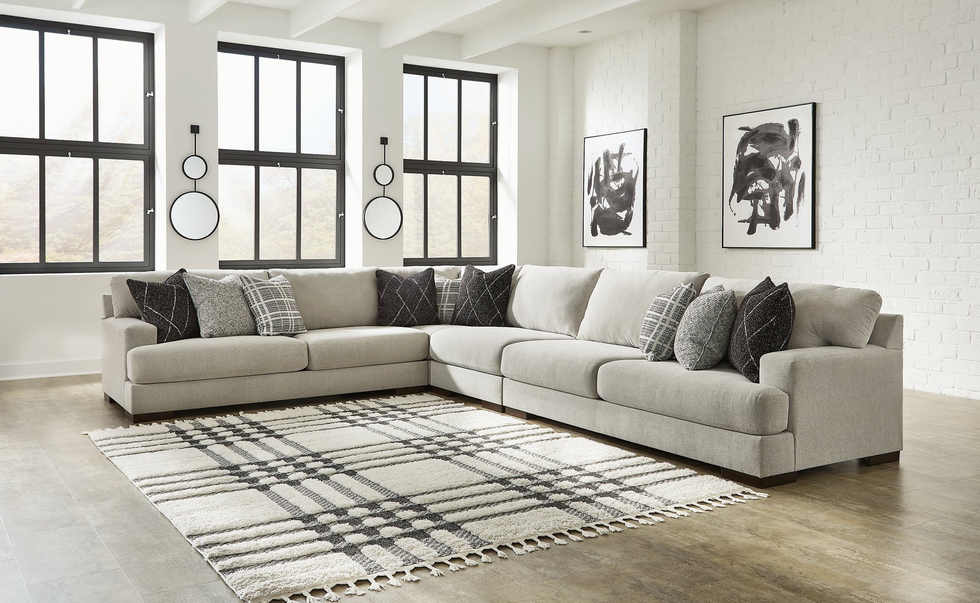 Artsie 4-Piece Sectional with Ottoman at Towne & Country Furniture (AL) furniture, home furniture, home decor, sofa, bedding