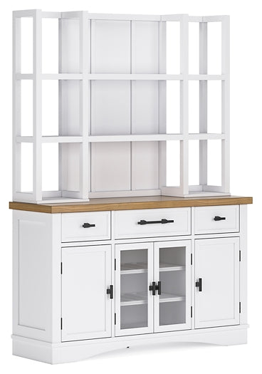 Ashbryn Dining Server and Hutch at Towne & Country Furniture (AL) furniture, home furniture, home decor, sofa, bedding