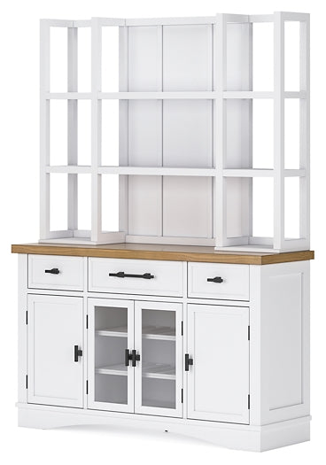 Ashbryn Dining Server and Hutch at Towne & Country Furniture (AL) furniture, home furniture, home decor, sofa, bedding