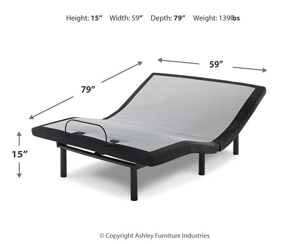Ashley Express - 10 Inch Chime Memory Foam Mattress with Adjustable Base at Towne & Country Furniture (AL) furniture, home furniture, home decor, sofa, bedding