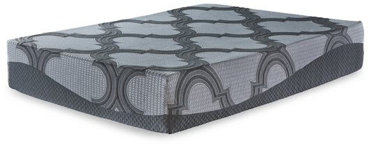 Ashley Express - 12 Inch Ashley Hybrid Queen Foundation with Mattress at Towne & Country Furniture (AL) furniture, home furniture, home decor, sofa, bedding