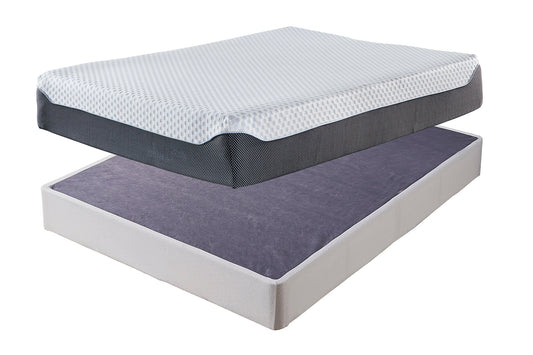Ashley Express - 12 Inch Chime Elite Mattress with Foundation at Towne & Country Furniture (AL) furniture, home furniture, home decor, sofa, bedding