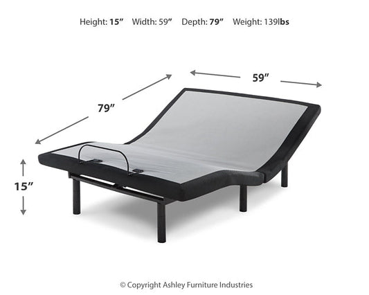 Ashley Express - 14 Inch Chime Elite Mattress with Adjustable Base at Towne & Country Furniture (AL) furniture, home furniture, home decor, sofa, bedding