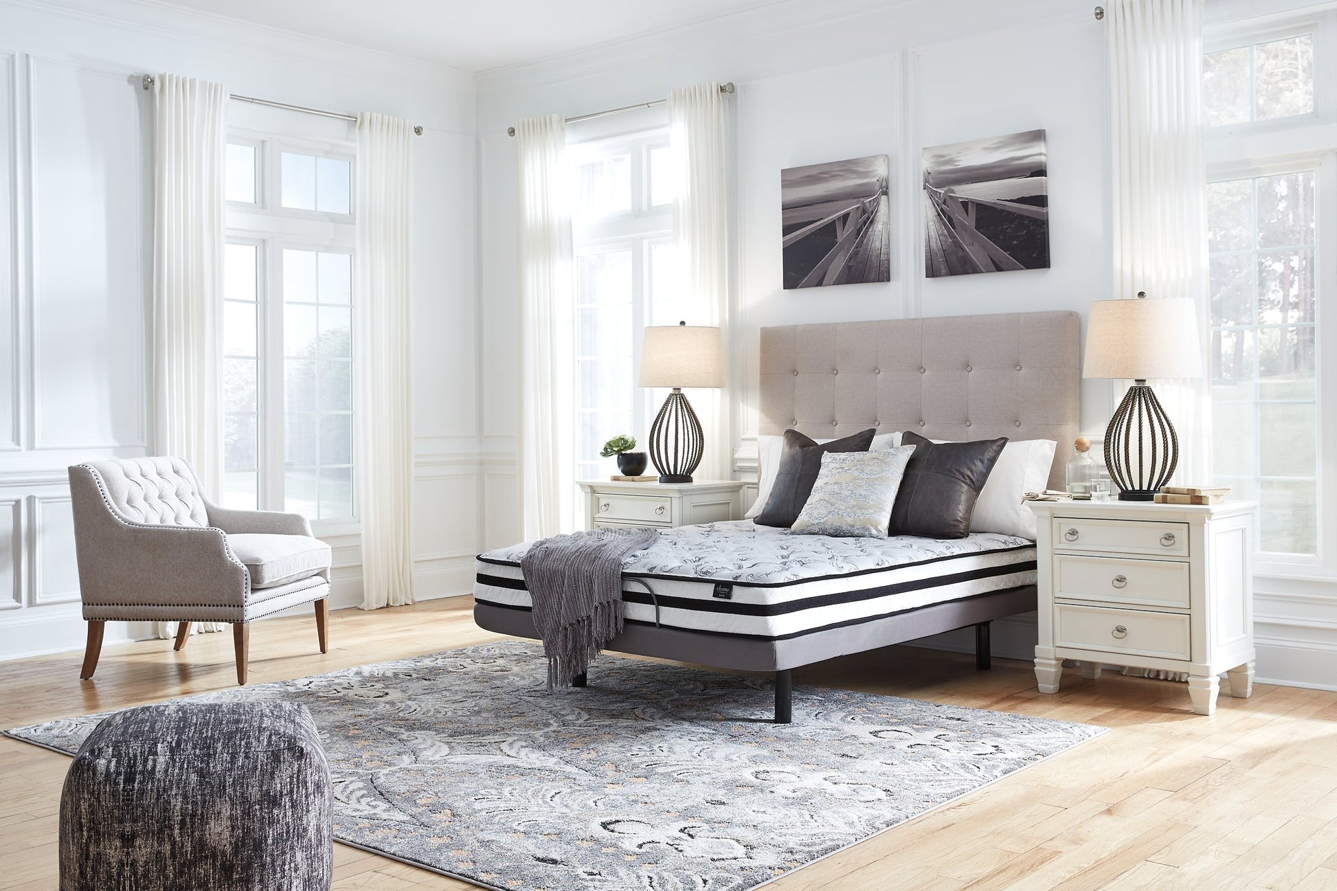 Ashley Express - 8 Inch Chime Innerspring  Mattress at Towne & Country Furniture (AL) furniture, home furniture, home decor, sofa, bedding