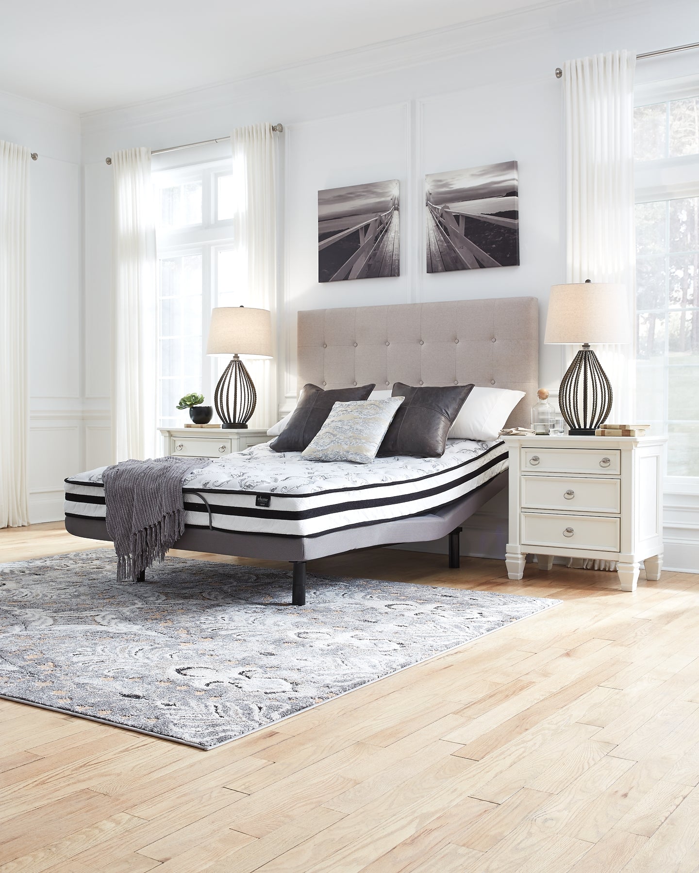 Ashley Express - 8 Inch Chime Innerspring  Mattress at Towne & Country Furniture (AL) furniture, home furniture, home decor, sofa, bedding