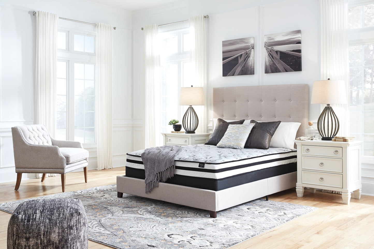 Ashley Express - 8 Inch Chime Innerspring  Mattress at Towne & Country Furniture (AL) furniture, home furniture, home decor, sofa, bedding