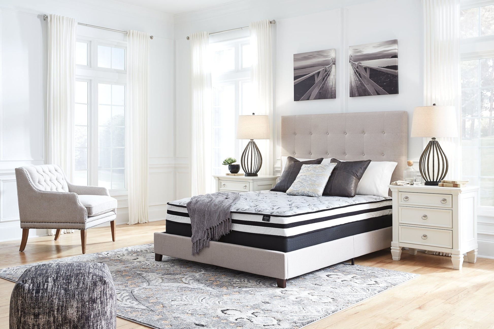 Ashley Express - 8 Inch Chime Innerspring  Mattress at Towne & Country Furniture (AL) furniture, home furniture, home decor, sofa, bedding