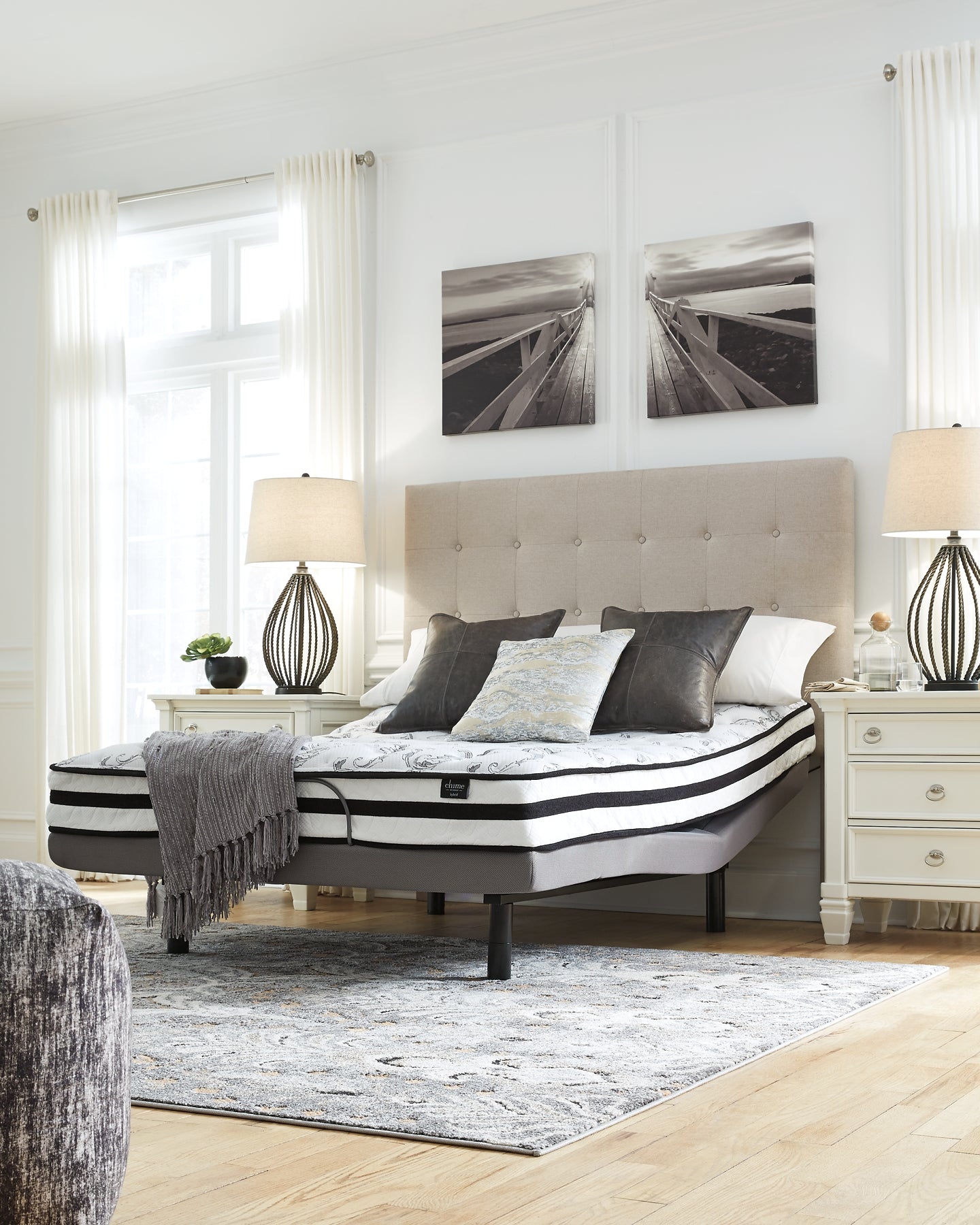 Ashley Express - 8 Inch Chime Innerspring  Mattress at Towne & Country Furniture (AL) furniture, home furniture, home decor, sofa, bedding