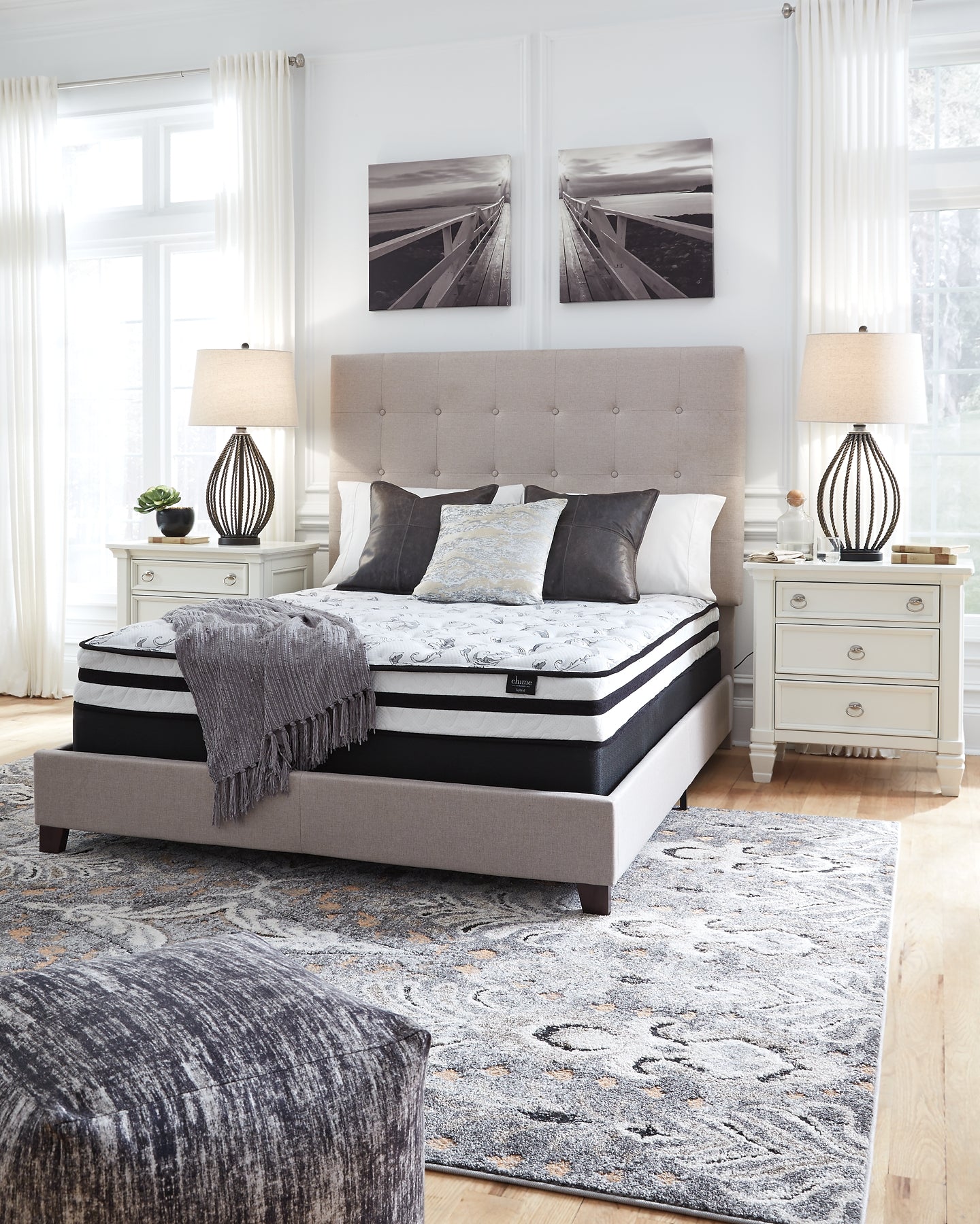 Ashley Express - 8 Inch Chime Innerspring Twin Mattress at Towne & Country Furniture (AL) furniture, home furniture, home decor, sofa, bedding