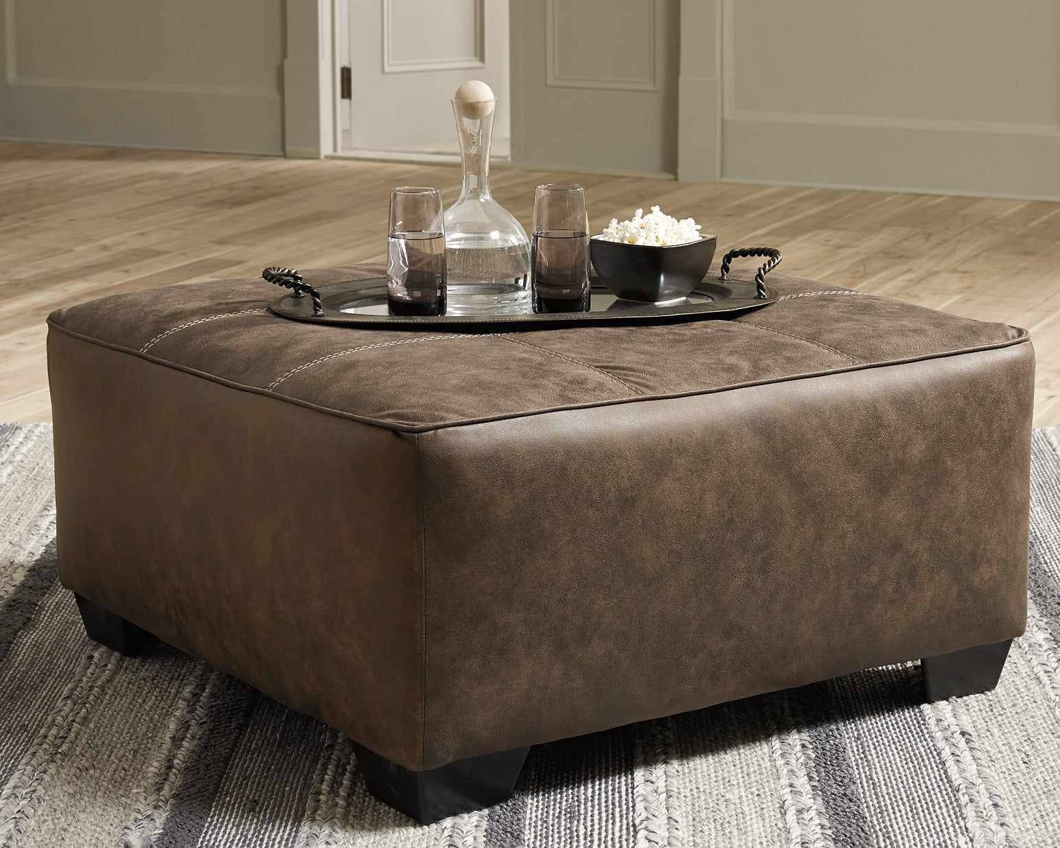 Ashley Express - Abalone Oversized Accent Ottoman at Towne & Country Furniture (AL) furniture, home furniture, home decor, sofa, bedding