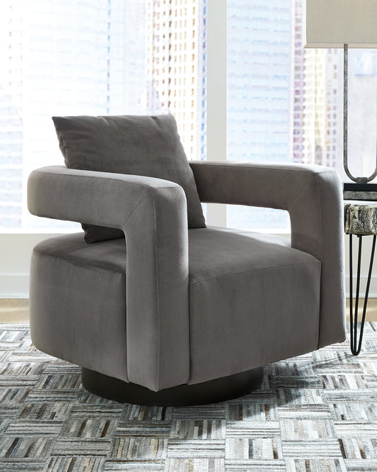 Ashley Express - Alcoma Swivel Accent Chair at Towne & Country Furniture (AL) furniture, home furniture, home decor, sofa, bedding