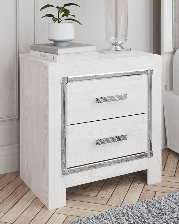 Ashley Express - Altyra Two Drawer Night Stand at Towne & Country Furniture (AL) furniture, home furniture, home decor, sofa, bedding