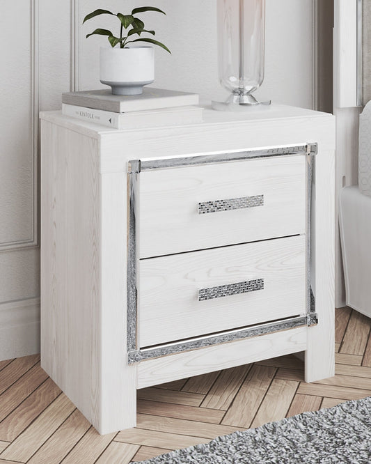 Ashley Express - Altyra Two Drawer Night Stand at Towne & Country Furniture (AL) furniture, home furniture, home decor, sofa, bedding