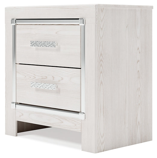 Ashley Express - Altyra Two Drawer Night Stand at Towne & Country Furniture (AL) furniture, home furniture, home decor, sofa, bedding