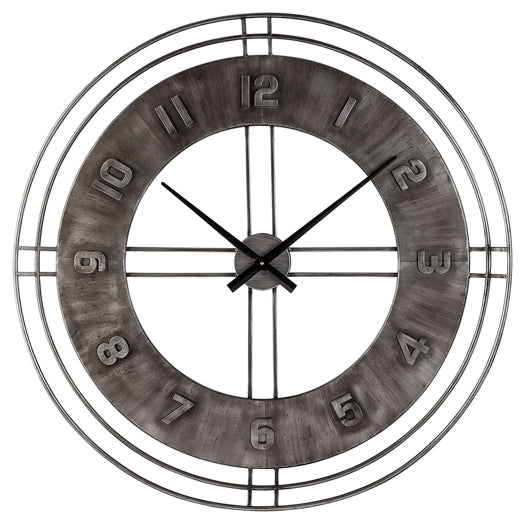 Ashley Express - Ana Sofia Wall Clock at Towne & Country Furniture (AL) furniture, home furniture, home decor, sofa, bedding