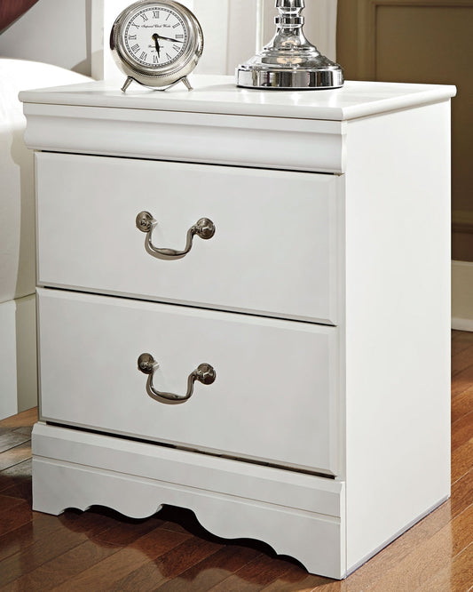 Ashley Express - Anarasia Two Drawer Night Stand at Towne & Country Furniture (AL) furniture, home furniture, home decor, sofa, bedding