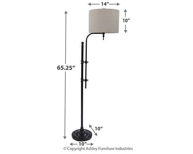Ashley Express - Anemoon Metal Floor Lamp (1/CN) at Towne & Country Furniture (AL) furniture, home furniture, home decor, sofa, bedding