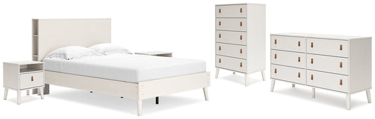 Ashley Express - Aprilyn Full Bookcase Bed with Dresser, Chest and 2 Nightstands at Towne & Country Furniture (AL) furniture, home furniture, home decor, sofa, bedding