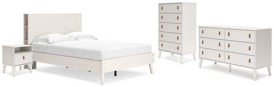Ashley Express - Aprilyn Full Bookcase Bed with Dresser, Chest and Nightstand at Towne & Country Furniture (AL) furniture, home furniture, home decor, sofa, bedding