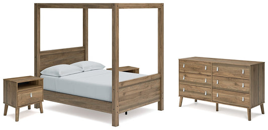 Ashley Express - Aprilyn Full Canopy Bed with Dresser and 2 Nightstands at Towne & Country Furniture (AL) furniture, home furniture, home decor, sofa, bedding