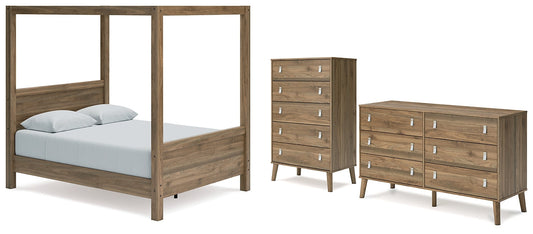 Ashley Express - Aprilyn Full Canopy Bed with Dresser and Chest at Towne & Country Furniture (AL) furniture, home furniture, home decor, sofa, bedding