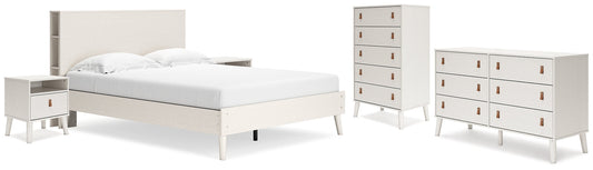 Ashley Express - Aprilyn Queen Bookcase Bed with Dresser, Chest and 2 Nightstands at Towne & Country Furniture (AL) furniture, home furniture, home decor, sofa, bedding