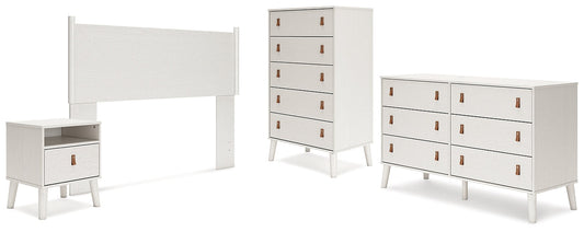 Ashley Express - Aprilyn Queen Panel Headboard with Dresser, Chest and Nightstand at Towne & Country Furniture (AL) furniture, home furniture, home decor, sofa, bedding