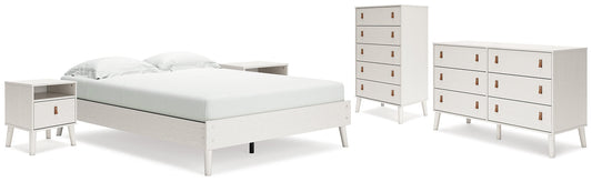 Ashley Express - Aprilyn Queen Platform Bed with Dresser, Chest and 2 Nightstands at Towne & Country Furniture (AL) furniture, home furniture, home decor, sofa, bedding
