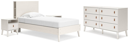 Ashley Express - Aprilyn Twin Bookcase Bed with Dresser and 2 Nightstands at Towne & Country Furniture (AL) furniture, home furniture, home decor, sofa, bedding