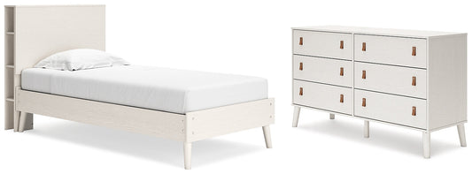 Ashley Express - Aprilyn Twin Bookcase Bed with Dresser at Towne & Country Furniture (AL) furniture, home furniture, home decor, sofa, bedding